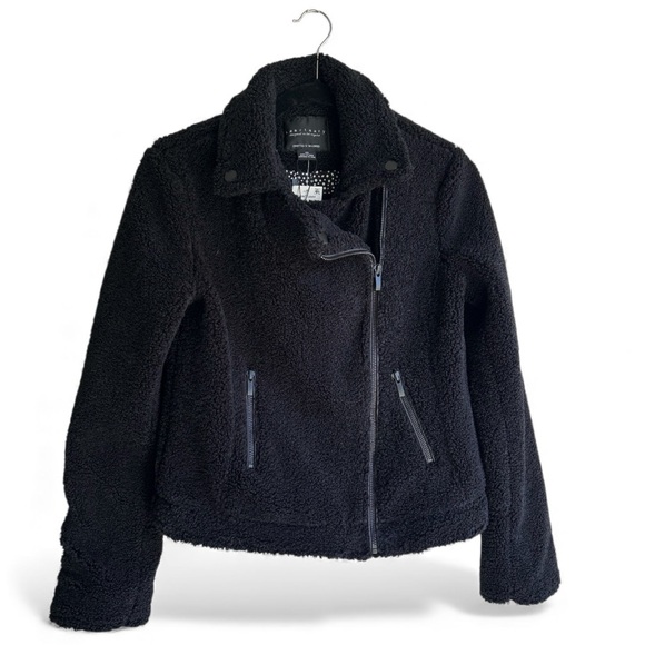 NWT Sanctuary Faux Fur Moto Jacket XS Black - Picture 7 of 15
